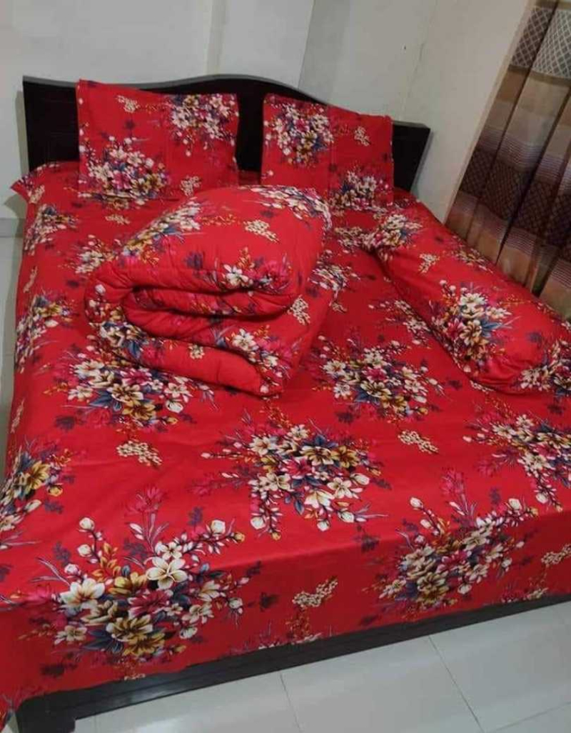 Premium 5-Piece Twill Cotton Comforter Set - শুধু কমফোর্টার নিলে এখানে (√) দিন।